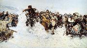 Vasily Surikov Storm of Snow Fortress Germany oil painting artist